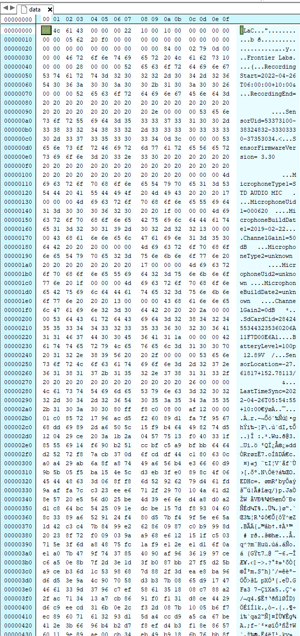 screenshot of header