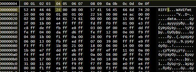 screenshot of header